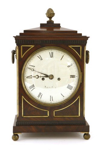 Lot 59 - A Regency mahogany eight-day brass-mounted bracket clock