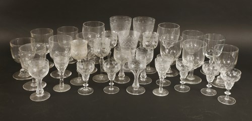 Lot 271 - A collection of drinking glasses