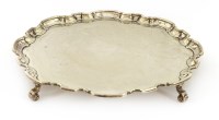 Lot 361 - A silver salver