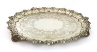 Lot 358 - A Victorian silver salver