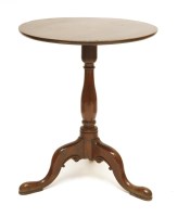 Lot 138 - A George III mahogany tripod table