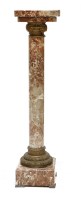Lot 211 - A sgraffito marble column