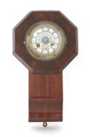 Lot 275 - A Continental mahogany wall clock