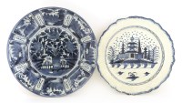 Lot 238 - A pearlware charger