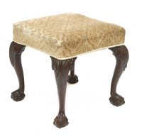 Lot 218 - A Chippendale-style footstool