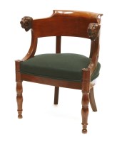 Lot 422 - A Regency mahogany bow back chair