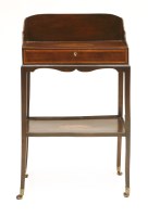 Lot 533 - An Edwardian strung and inlaid tray table