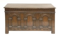 Lot 508 - An oak coffer