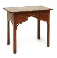 Lot 511 - A George III oak side table