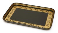 Lot 523 - A papier-mâché tray