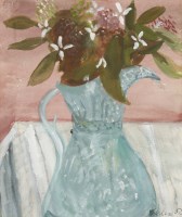 Lot 430 - Helen Roeder (1909-1999)
HYDRANGEA IN A BLUE JUG
Signed l.r.