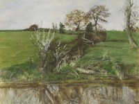 Lot 450 - Olwyn Bowey RA (b.1936)
'BLACKTHORN HEDGE'
Signed l.l.