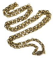 Lot 319 - A Regency gold belcher chain