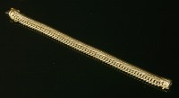 Lot 340 - A Continental gold domed figure of eight link bracelet
