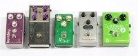 Lot 641 - A group of five guitar effects pedals