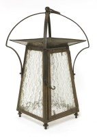 Lot 143 - An Arts and Crafts wrought iron hall lantern