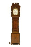 Lot 579 - A George III mahogany and oak eight day longcase clock