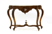 Lot 693 - A giltwood console table