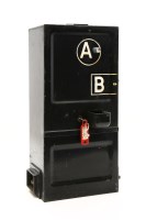 Lot 282 - A push button A-B telephone coin box
