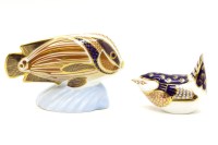 Lot 263 - A Crown Derby model of a tropical fish titled ‘Sweetlips’