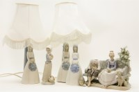 Lot 466 - Two Lladro style figures