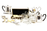 Lot 394 - A quantity of silver plated items