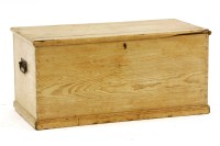 Lot 673 - A Victorian stripped pine blanket box