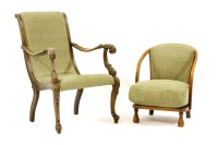 Lot 659 - A low Art Deco chair