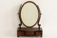 Lot 671A - A mahogany toilet mirror