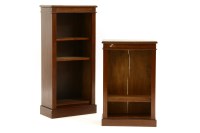 Lot 671 - A mahogany open bookshelf