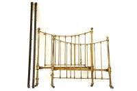Lot 664 - A 19th century brass bed