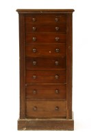 Lot 617 - A Victorian mahogany Wellington chest