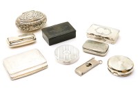Lot 153 - A collection of various 19th century and later snuff boxes
