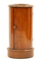 Lot 637 - A Victorian mahogany cylindrical pot cupboard