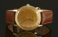 Lot 445 - A gentlemen's 18ct gold Omega Automatic Seamaster De Ville strap watch