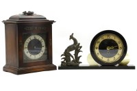 Lot 291 - A George lll table clock