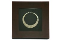 Lot 513 - A framed tribal necklace