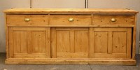 Lot 657 - A Victorian pine kitchen dresser