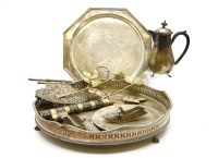 Lot 265 - A collection of silver plated items