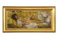 Lot 412 - Dennis Gilbert (b.1922)
RECLINING NUDE
Signed u.r.