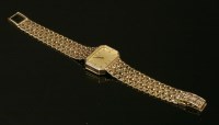 Lot 440 - A ladies' 9ct gold Omega mechanical bracelet watch