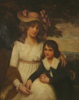 Lot 646 - Manner of John Hoppner
PORTRAIT OF A LADY AND HER SON