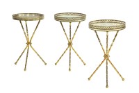 Lot 794 - A set of three occasional tables