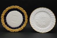 Lot 277 - Two Meissen porcelain plates