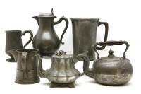 Lot 201 - A large collection of pewter