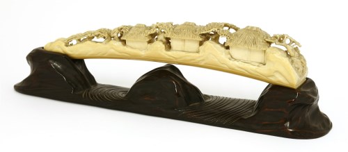 Lot 104 - A Japanese ivory carving