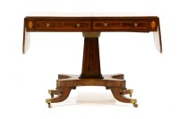 Lot 487 - A 19th century mahogany inlaid sofa table