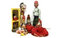 Lot 200 - A selection of various puppets and dolls