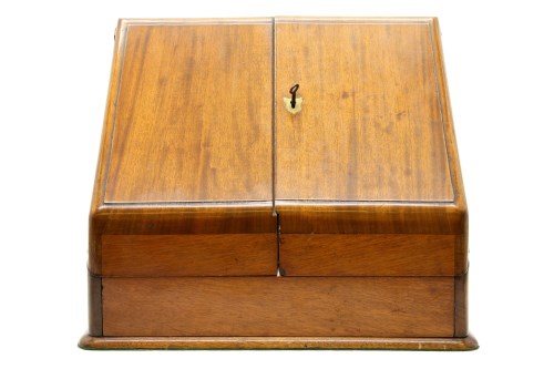 Lot 307 - A Victorian mahogany stationery box