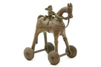 Lot 197 - A quantity of Indian brass horse and rider figure
